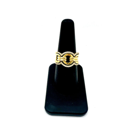 Anillo De Mujer Estilo Cadena 14K