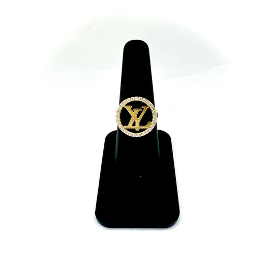 Anillo Estilo LV Oro 14K